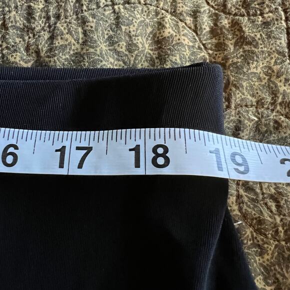 Briggs New York Black maxi skirt slinky knit button front 90s basics goth Lg - Picture 10 of 12